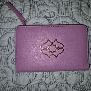 Radley Hot Pink Leather Wallet with Gold Accent